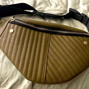 Steve Madden Olive Quilted Belt Bag